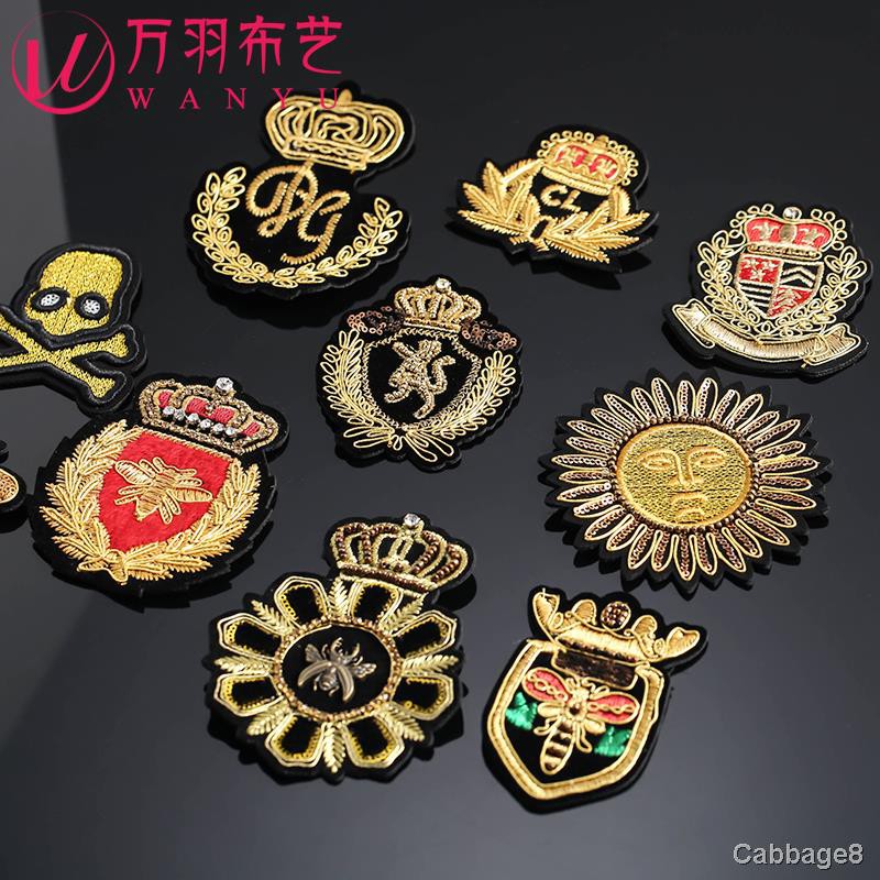 刺繡徽章圖案卡通布貼衣服裝飾帽子時尚百搭補丁貼花大號徽章 蝦皮購物