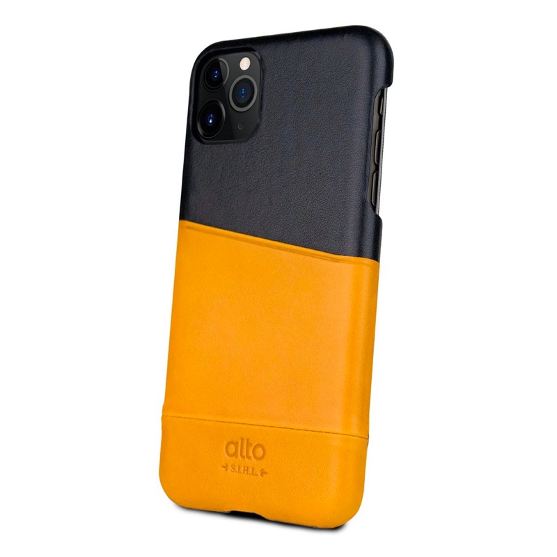 ALTO iPhone 11 Pro 皮革保護殼 Metro – 焦糖棕/渡鴉黑