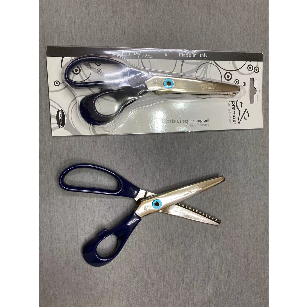 義大利 PREMAX 專利 鋸齒剪刀 8吋 全鋼鐵 鋸齒剪 布樣剪 (布樣剪刀) 三角 花邊 剪刀 V63620800