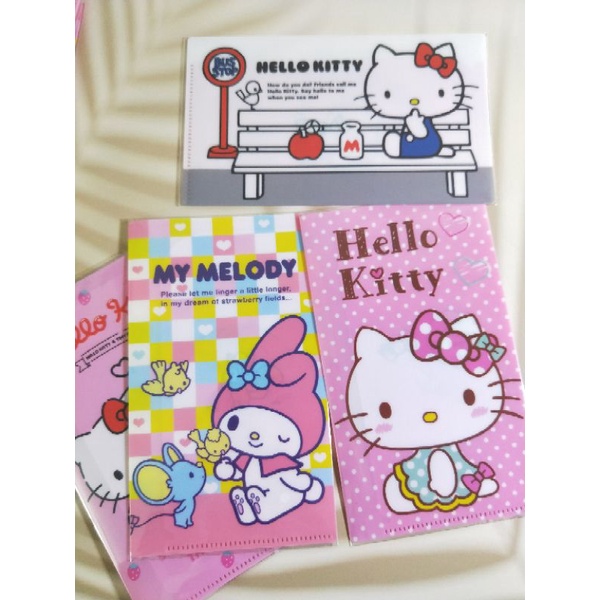 【正版授權】口罩收納 凱蒂貓 Hello Kitty  美樂蒂 雙層萬用夾 口罩收納夾 發票收納 多功能收納夾