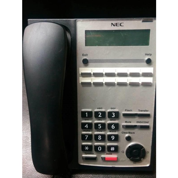 NEC SL1000電話機總機螢幕話機IP4WW-12TXH 1台12 鍵顯示型 (黑) 有貨