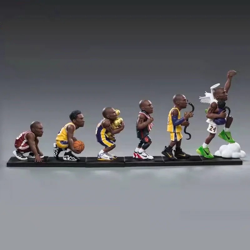 6 件套 NBA 籃球明星 Q 版 科比 曼巴精神 手辦 公仔 擺飾 模型