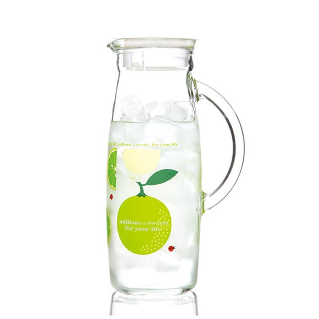 【現貨台灣】Glasslock 1000ML 玻璃冷水壺 IJ922 冷水壺 花茶壺 水瓶