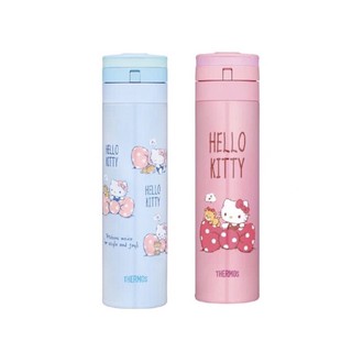 Thermos 膳魔師 JNS-450KT 不銹鋼真空保溫瓶 JNS-450 粉色蝴蝶結 藍色蝴蝶結