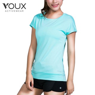 【VOUX】女吸濕速乾緹花運動罩衫(白/綠/灰S-L)