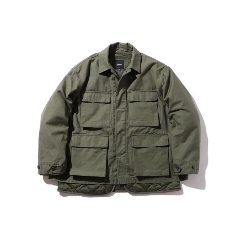 BEAMS / 3WAY BDU ブルゾン 四袋襯衫 外套 附內膽