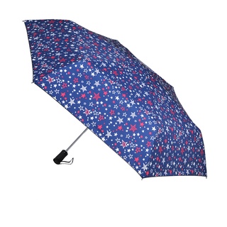 臺灣現貨24H出貨【Life+】時尚滿版印花黑膠降溫晴雨兩用自動開收傘 星星 晴雨傘 折疊傘 極輕傘 遮陽傘 抗UV