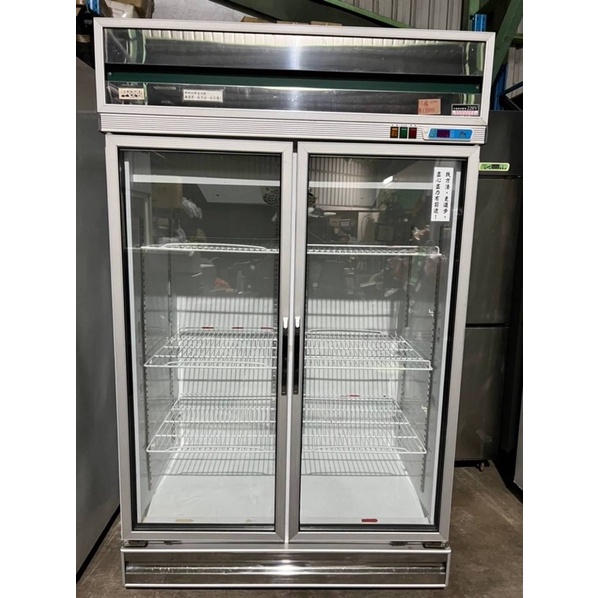 二門透明冷藏展示冰箱220v $18000 尺寸:寬126深80高204