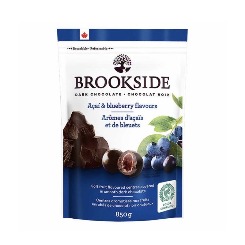 加拿大🇨🇦Brookside藍莓黑巧克力 850g