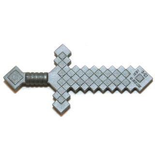 磚家 LEGO 樂高 平光銀色 Minecraft 創世神 Weapon 武器 Sword 劍 18787