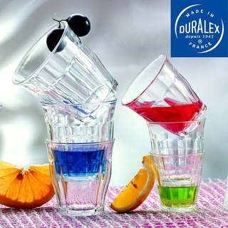 【Duralex法國強化玻璃杯】Picardie 310ml 耐摔玻璃杯 6入組（透明/琥珀/海藍色）