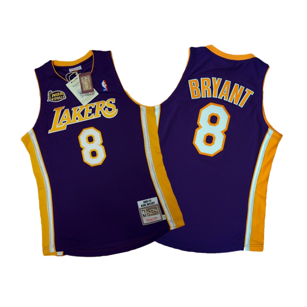 Mitchell &amp; Ness 湖人隊 Kobe Bryant 2000-2001 NBA總冠軍戰 復刻球員版球衣