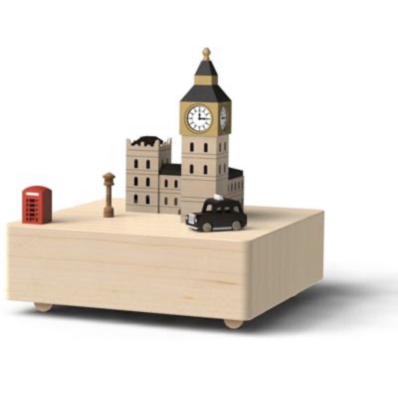 誠品 Wooderful life倫敦 城市木製音樂盒