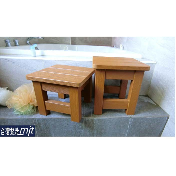 衛浴 Amos 大和日式塑木防水浴椅(小)  AYBN010