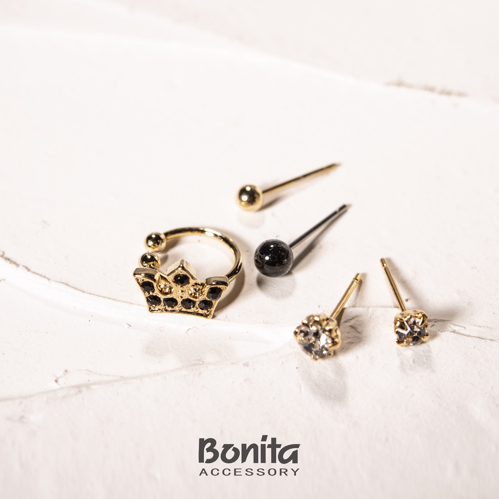 【Bonita】多件組、皇冠耳骨、耳針耳環700-9109/任選三件NT$290