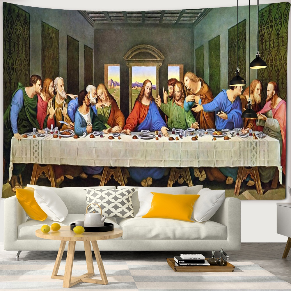 【利百加禮品生活館】最後晚餐掛布 背景布 壁毯 基督教禮品 福音禮品