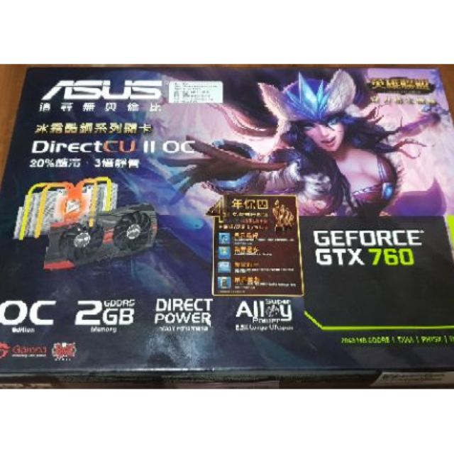 ASUS 顯示卡 GTX760-DC2DC-2GD5