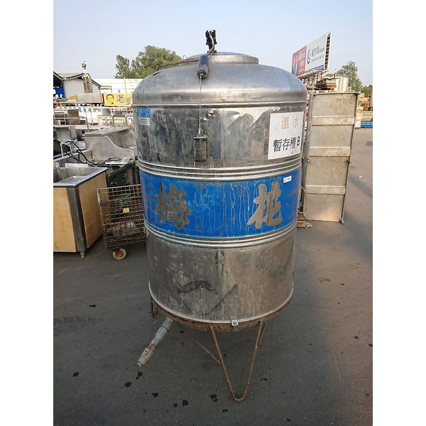 [龍宗清] 梅花白鐵水塔(厚料) (19030102-0022) 1T 11000L 1噸 ST水塔 不銹鋼水塔 不鏽鋼