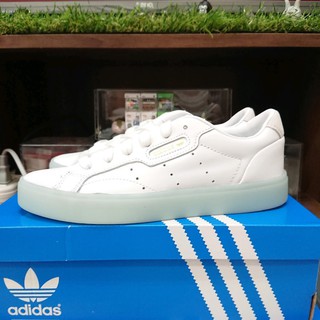 【小八】Adidas Sleek W Cloud White 白 冰綠 G27342