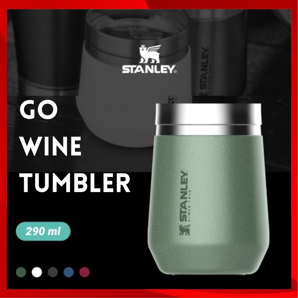 [Stanley] Go Wine Tumbler (5 色) 不銹鋼不含 BPA 的 Tritan 戶外活動露營野餐真