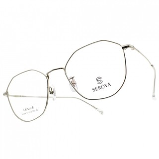 SEROVA 光學眼鏡 SL396 C2 文青造型細框款-金橘眼鏡