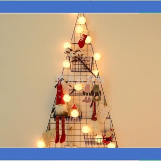 藍天百貨喔聖誕小物件 北歐ins網格架迷你聖誕樹套餐家用壁掛 diy星星聖誕節裝飾品