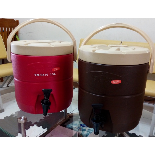 鎰滿YM-0330,一體成型不銹鋼內膽保溫冷熱飲桶13L,保溫茶桶/飲料桶/茶桶