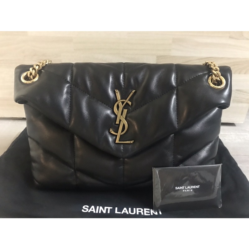 YSL loulou puffer small 黑金