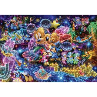 拼圖專賣店-日本進口拼圖 DPG500-592(500片塑膠迷你拼圖 迪士尼星空的願望)