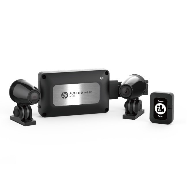 HP m500 機車行車紀錄器  全機防水 TS流碼 wifi備份 智能降噪 雙鏡頭  +GPS  [免運送64G]