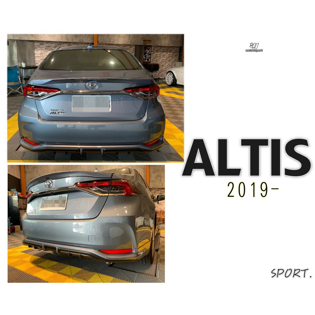小傑車燈精品 全新altis 19 19 年12代運動版尾翼押尾abs 含烤漆 蝦皮購物