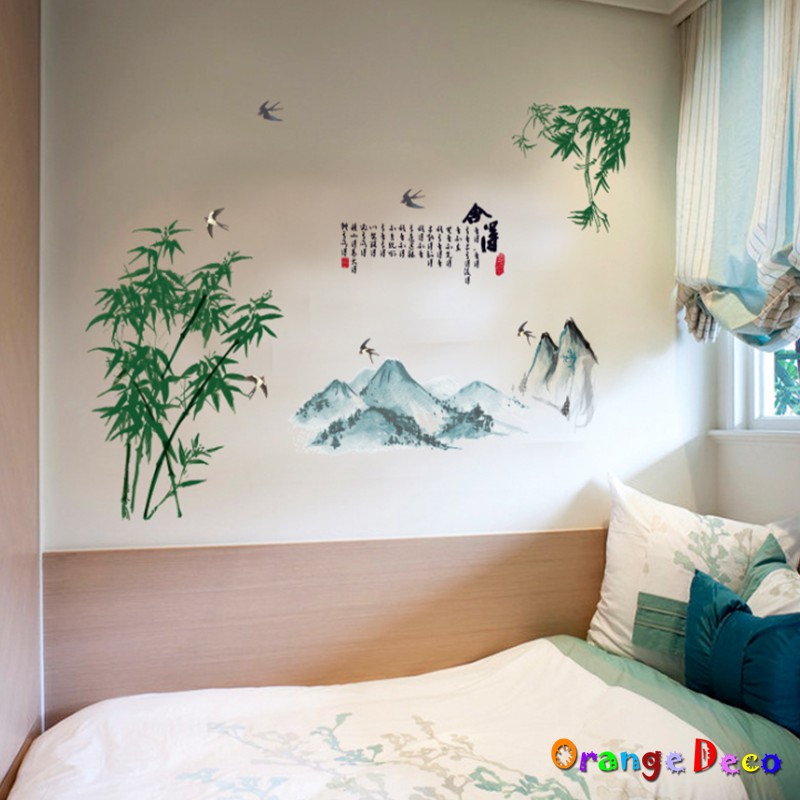橘果設計 竹林壁貼牆貼壁紙diy組合裝飾佈置 蝦皮購物