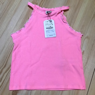 ZARA 削肩帶上衣（短版 11-12歲 152cm)全新，只有1件，原價$290