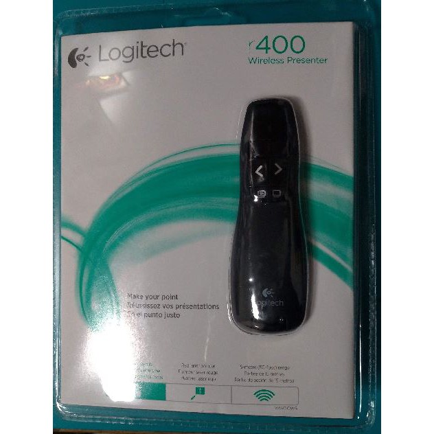 LOGITECH R400翻頁筆 多媒體電子講解教鞭遙控簡報器紅光 (全新如圖示)(現貨供應)(新包裝)