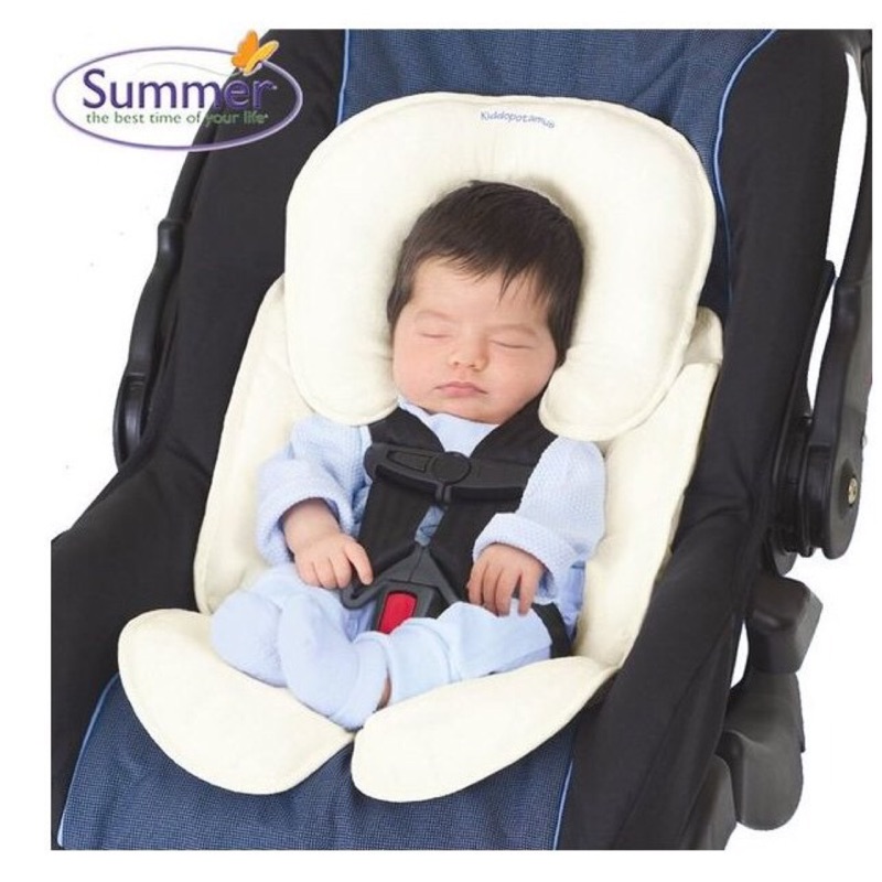 （2手）美國Summer Infant Snuzzler 米色，寶寶車用柔軟保護墊/汽車座椅/嬰兒推車適用