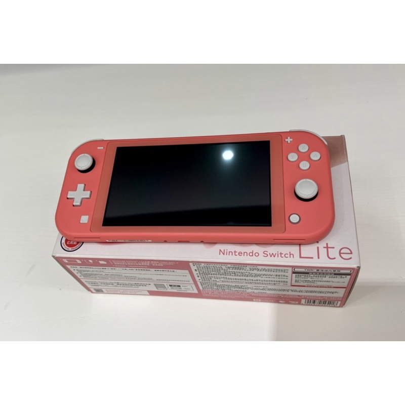 Switch lite 珊瑚紅 台灣公司貨 過保 二手