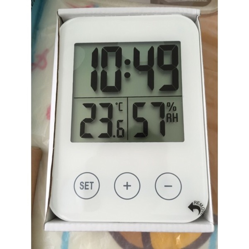 Ikea多功能電子時鐘壁鐘濕度計溫度計溼度計可壁掛可擺放測量濕度溼度 蝦皮購物