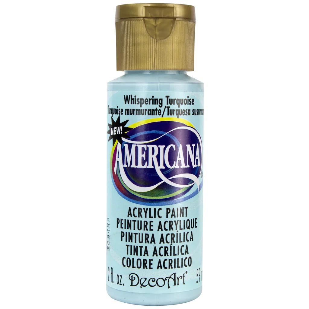 DecoArt 呢喃綠松石色 59 ml Americana 壓克力顏料 - DA305 (美國)