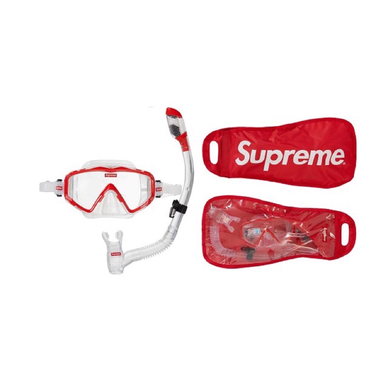 「鞋術」Supreme Cressi Snorkel Set Red 淺水 面鏡