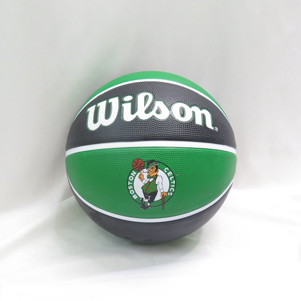 WILSON 維爾遜 NBA隊徽系列 七號籃球 塞爾提克 橡膠 WTB1300XBBOS 綠【iSport商城】