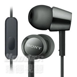 SONY MDR-EX155AP 黑 細膩金屬 耳道式耳機 線控MIC {贈品海綿耳塞一對}