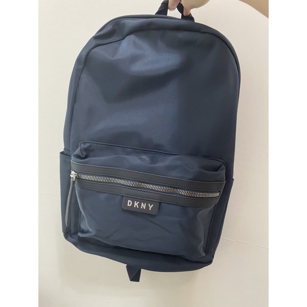 DKNY 後背包 全新 筆電包 背包 女款 男款 中性 深藍色 包包