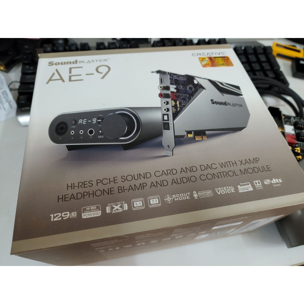 [個人販賣] Creative Sound Blaster AE-9 高階音效卡(代理商公司貨)。詳情請內祥。
