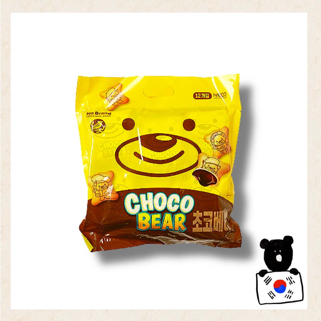 [No brand] 🧸巧克力 熊 餅乾🧸 Choco Bear snacks 300g 現貨 韓國果子/食品 便飯