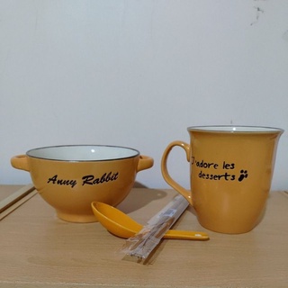 安妮兔咖啡杯碗筷湯匙套組