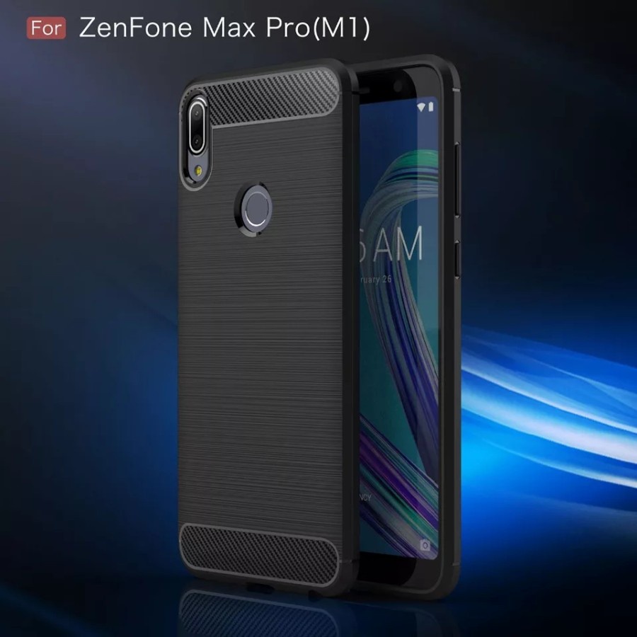 案例華碩 ZENFONE MAX PRO M1 SLIM ARMOR 碳纖維防震