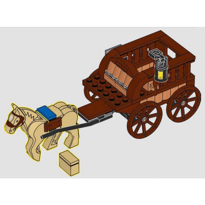 LEGO 樂高 IDEAS 中世紀鐵匠 21325 拆售 拆賣 馬車 無說明書