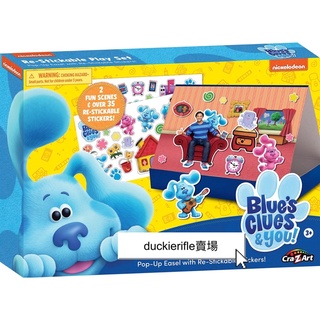 現貨 Blue’s Clues 重複黏貼貼紙 訓練手部小肌肉 幼兒美語卡通 藍藍玩具 Nick Jr 美國正版