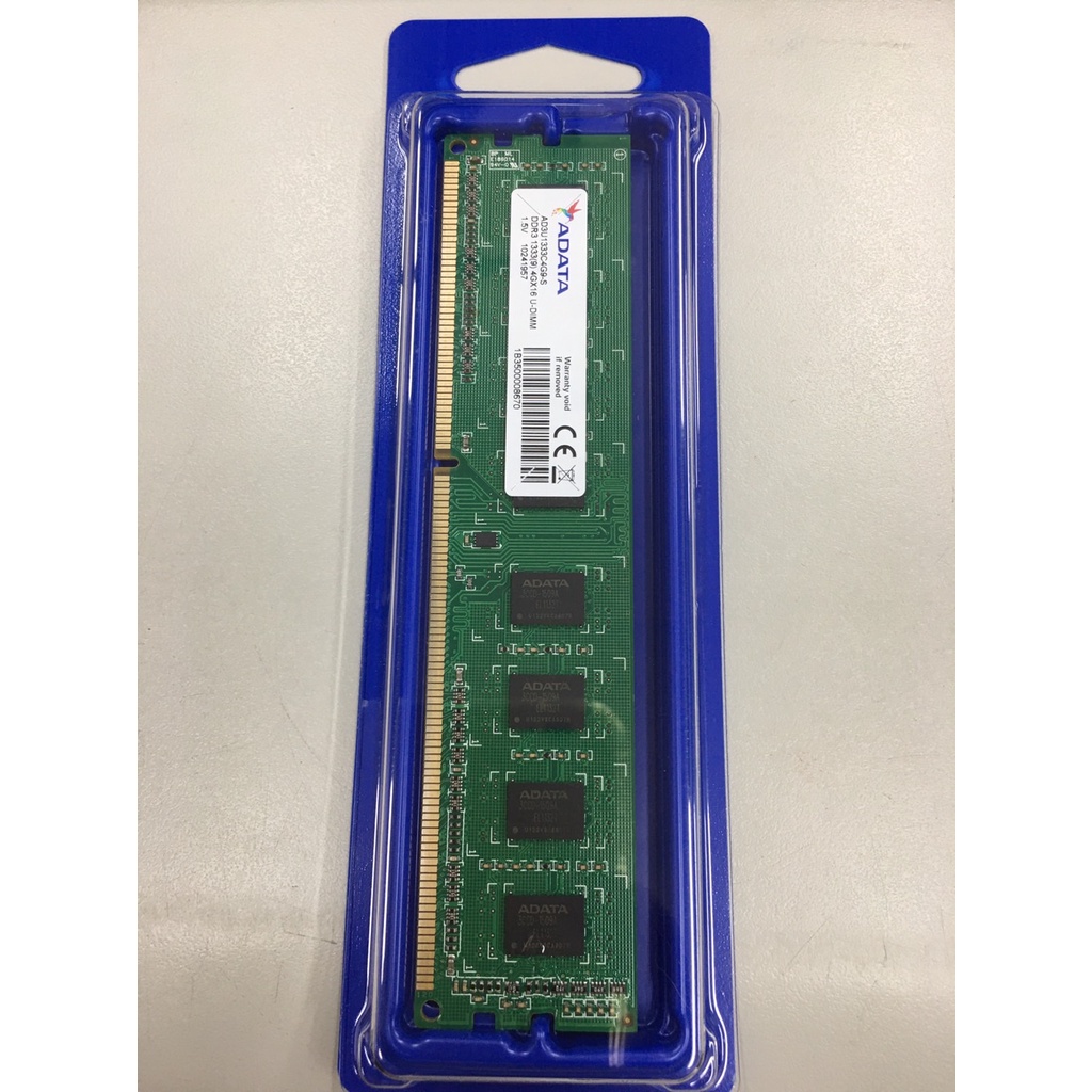 威剛4G DDR3 1333(AD3U1333C4G9-S) 桌上型記憶體 原廠更換新品 蘆洲可自取