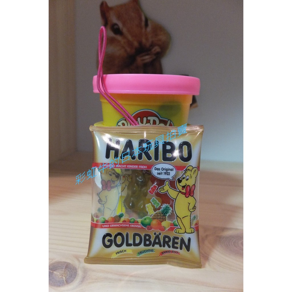 日版 TAKARATOMY 發行 扭蛋 德國 HARIBO 軟糖 哈利熊 哈利寶 手機吊飾(粉紅色吊繩) 轉蛋 小熊軟糖